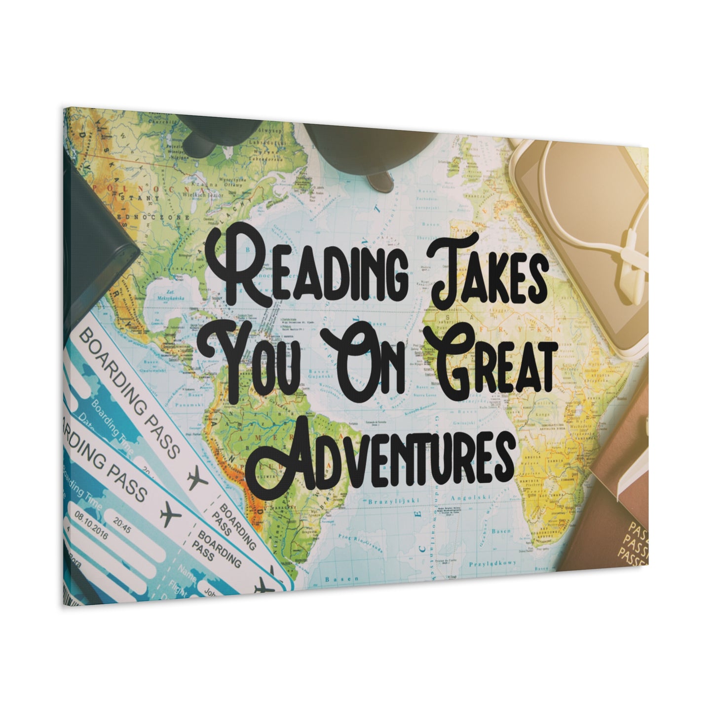 "Readings Takes You On The Greatest Adventures" Wall Art - Weave Got Gifts - Unique Gifts You Won’t Find Anywhere Else!