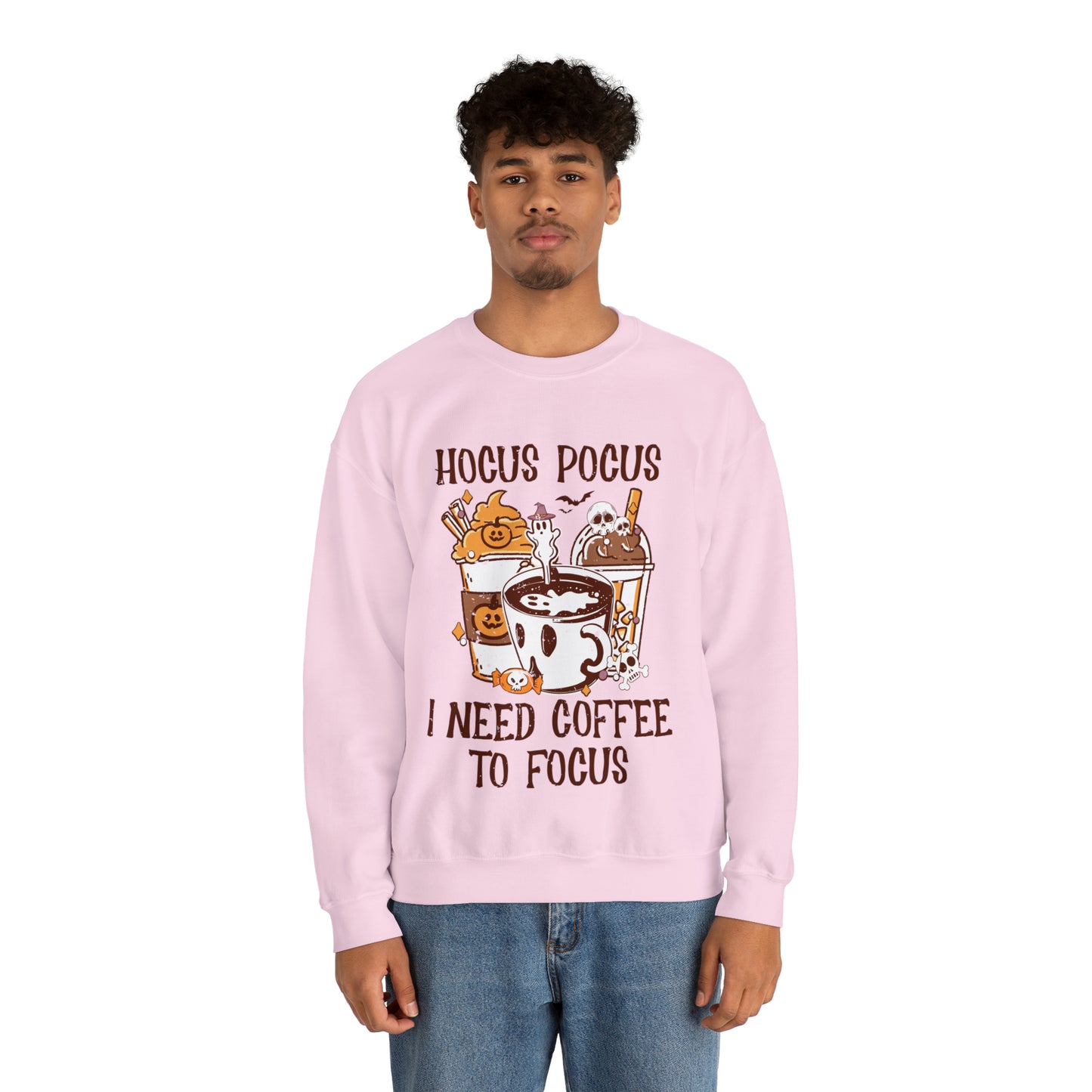 "Hocus Pocus I Need Coffee To Focus" Sweatshirt - Weave Got Gifts - Unique Gifts You Won’t Find Anywhere Else!