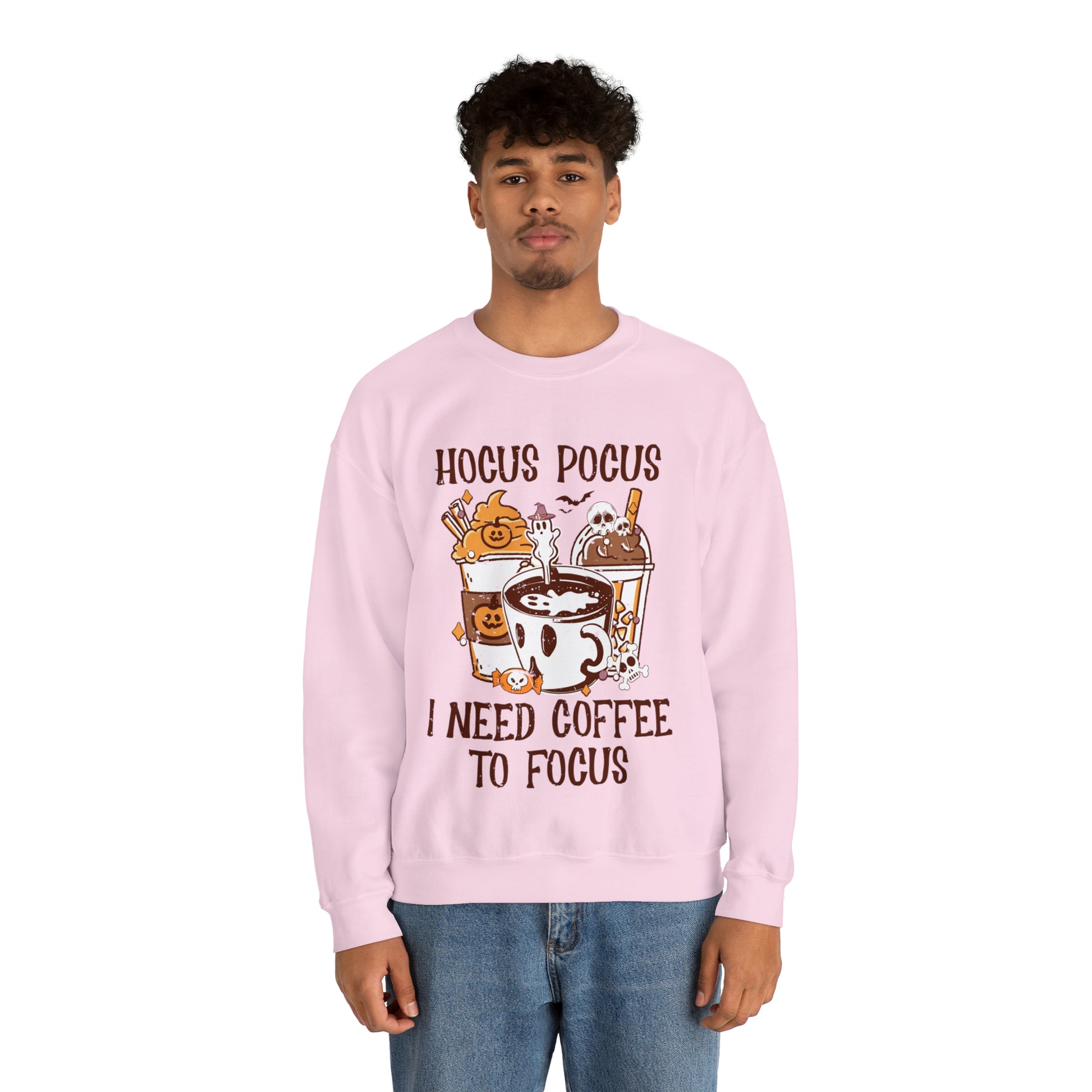 "Hocus Pocus I Need Coffee To Focus" Sweatshirt - Weave Got Gifts - Unique Gifts You Won’t Find Anywhere Else!