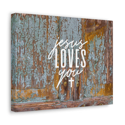 Inspirational gift idea featuring a vintage-style Jesus canvas print

