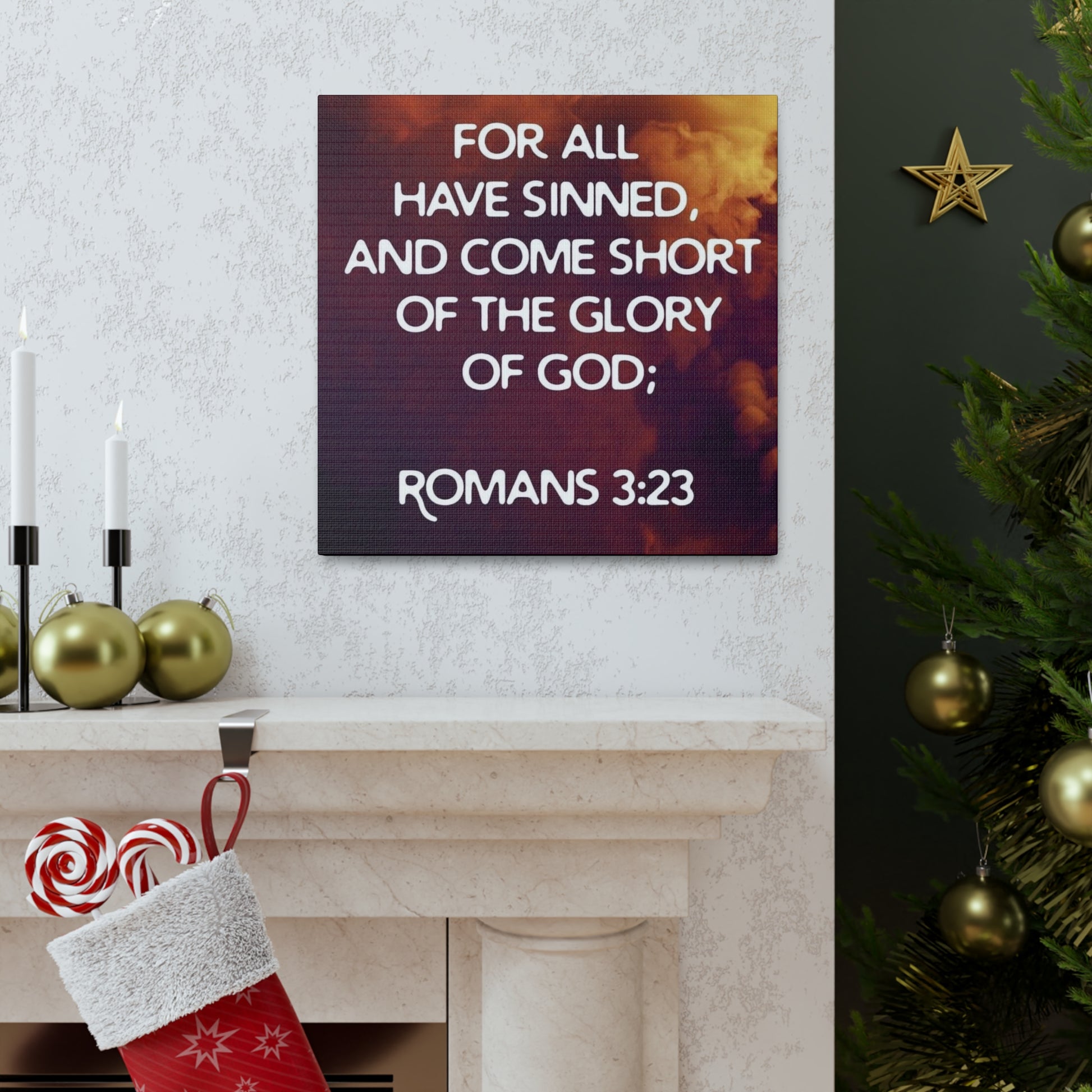 "For All Have Sinned And Come Short Of The Glory Of God" Wall Art - Weave Got Gifts - Unique Gifts You Won’t Find Anywhere Else!