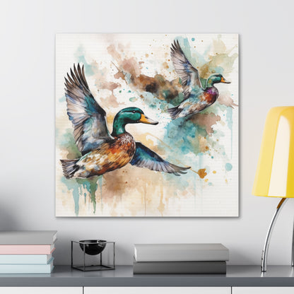 "Flying Ducks Painting" Wall Art - Weave Got Gifts - Unique Gifts You Won’t Find Anywhere Else!