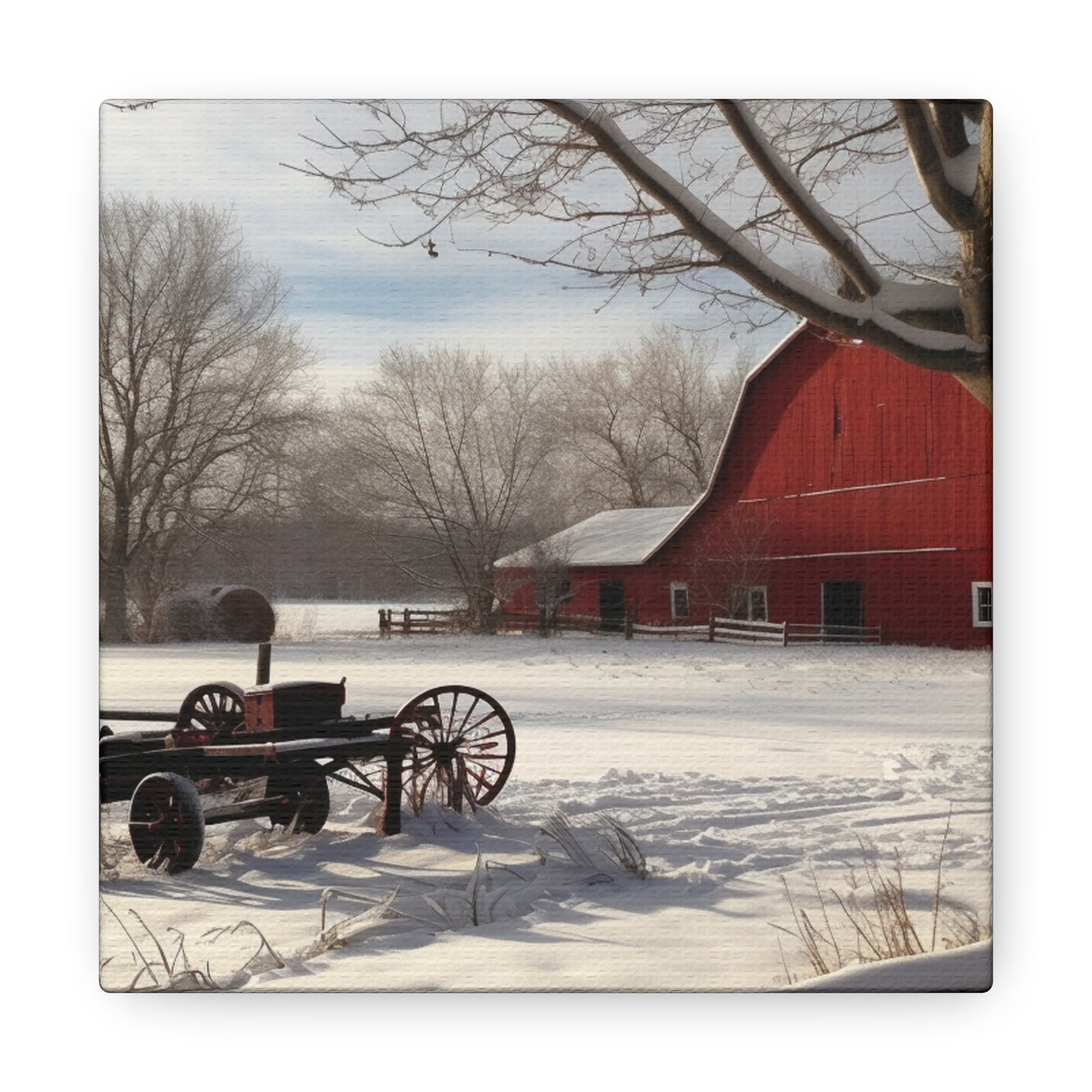 "Winter Farm Memories" Wall Art - Weave Got Gifts - Unique Gifts You Won’t Find Anywhere Else!