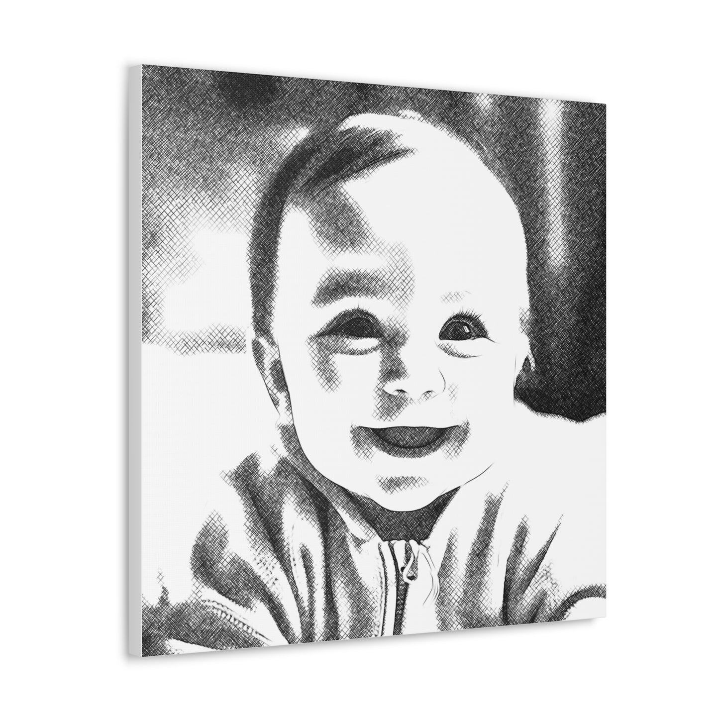 "Baby Photo Drawing" Custom Wall Art - Weave Got Gifts - Unique Gifts You Won’t Find Anywhere Else!