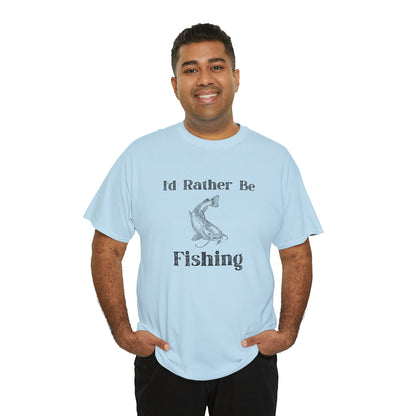 "Id Rather Be Fishing" T-Shirt - Weave Got Gifts - Unique Gifts You Won’t Find Anywhere Else!