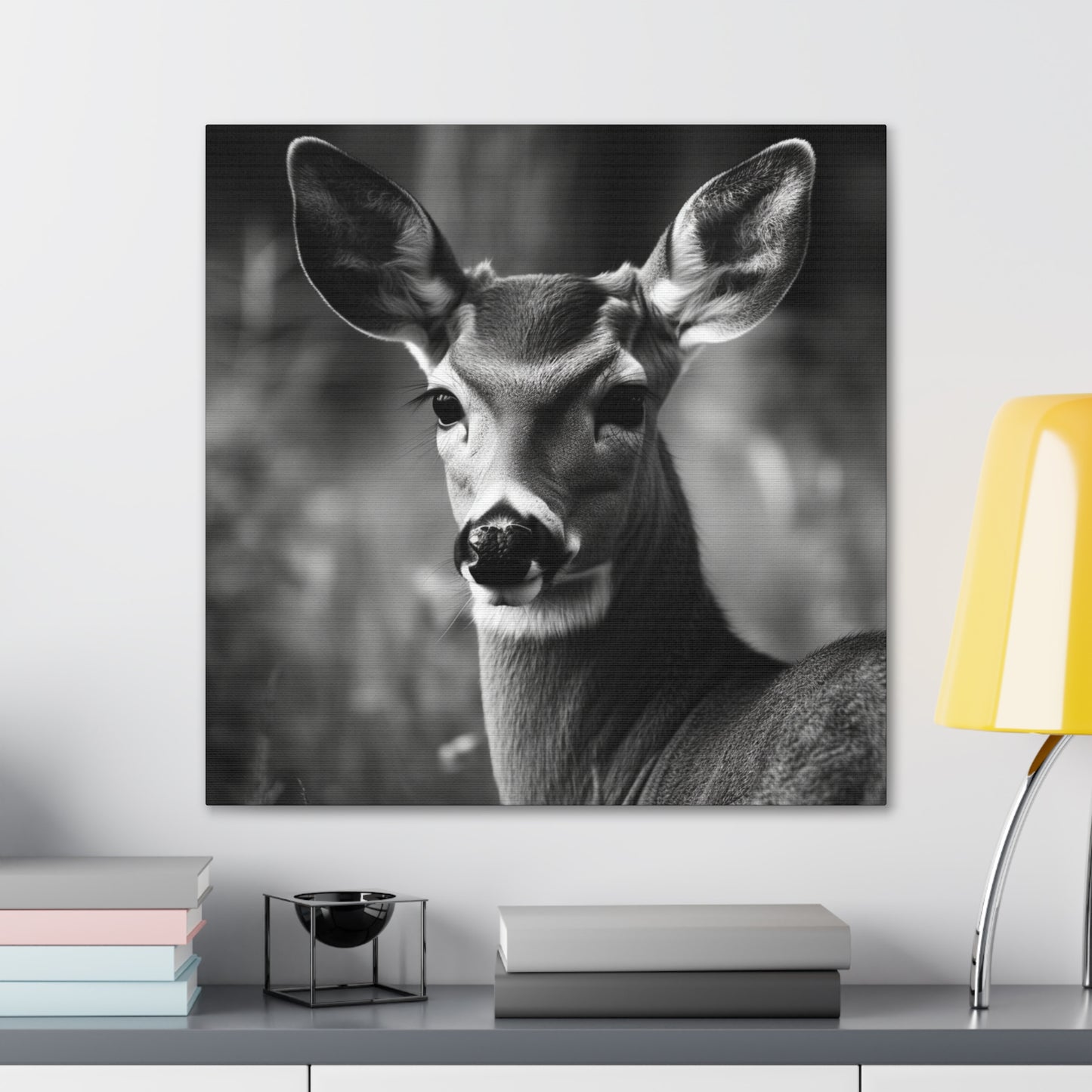 "Black & White Doe" Hunting Wall Art - Weave Got Gifts - Unique Gifts You Won’t Find Anywhere Else!