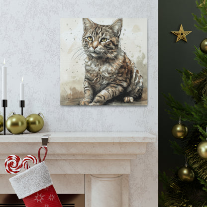 "Cat Illustration" Wall Art - Weave Got Gifts - Unique Gifts You Won’t Find Anywhere Else!