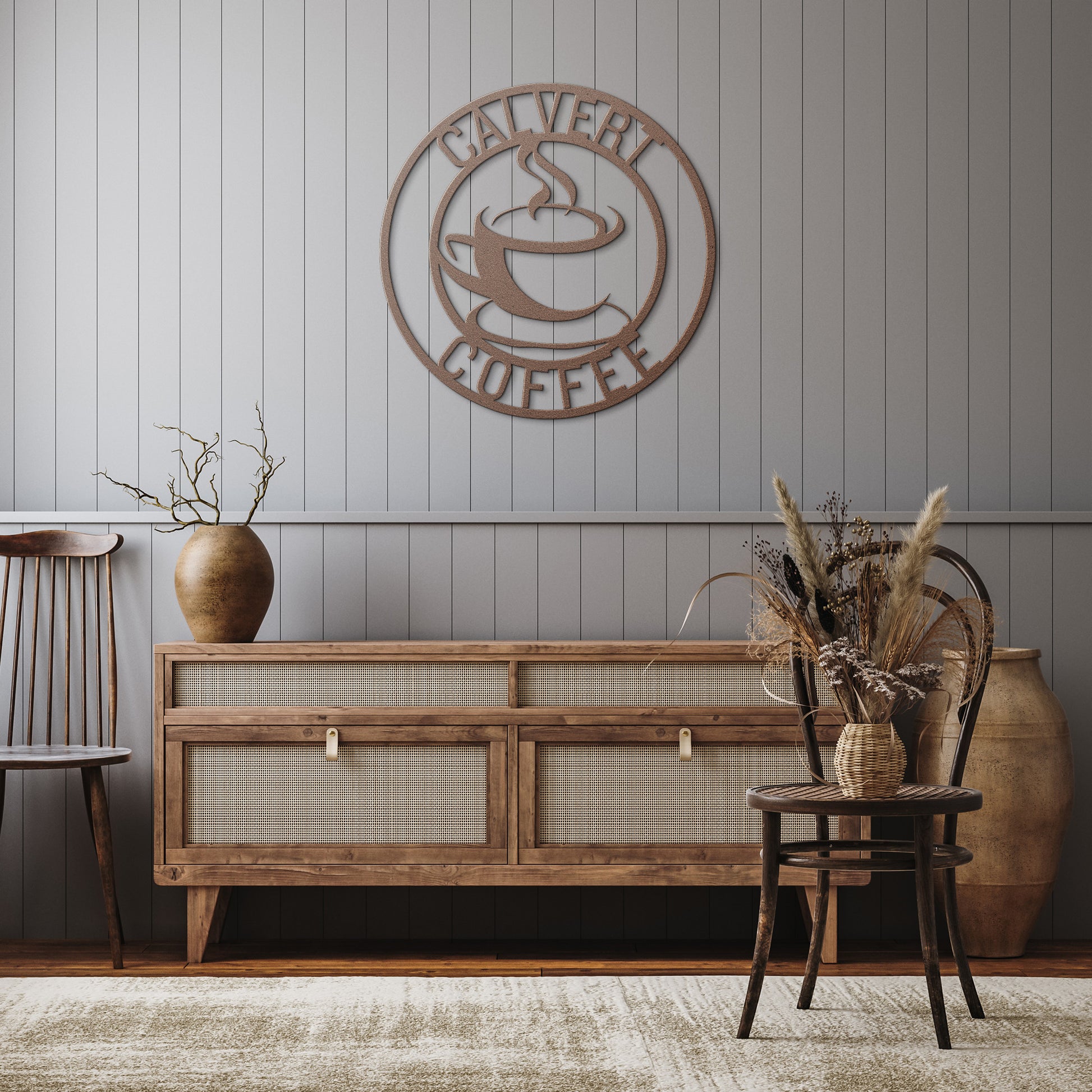 Unique custom café sign for coffee bars and home coffee nooks
