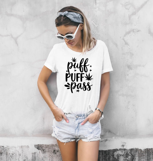 "Puff Puff Pass" T-Shirt - Weave Got Gifts - Unique Gifts You Won’t Find Anywhere Else!