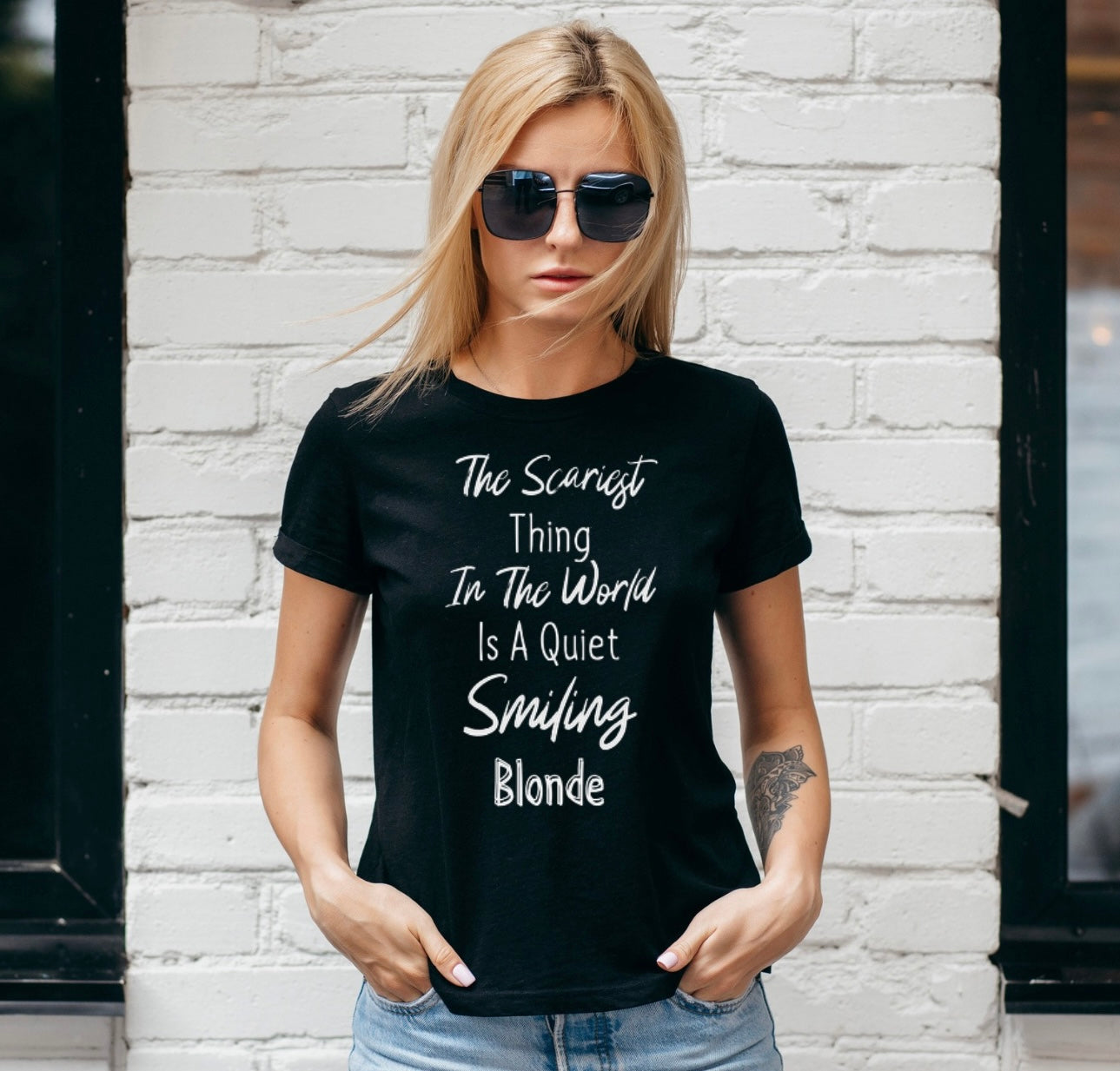 "Scary Blonde" T-Shirt - Weave Got Gifts - Unique Gifts You Won’t Find Anywhere Else!