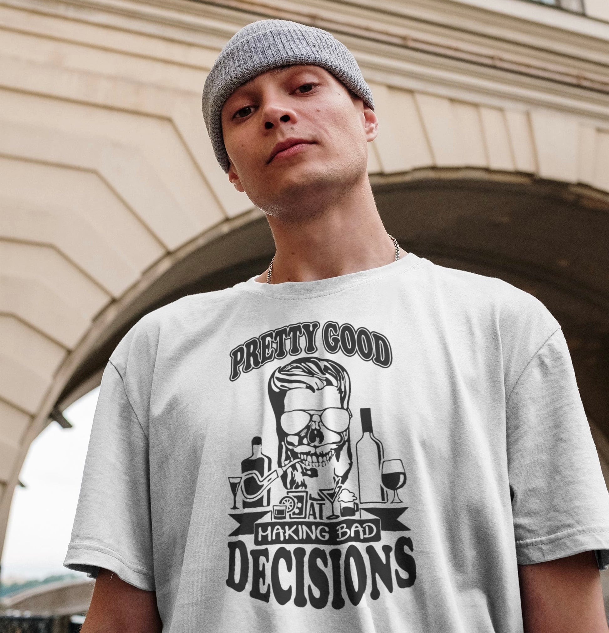 "Pretty Good At Making Bad Decisions" T-Shirt - Weave Got Gifts - Unique Gifts You Won’t Find Anywhere Else!
