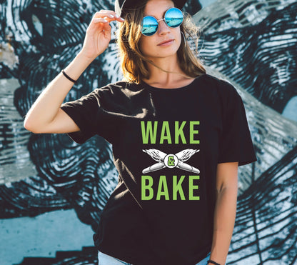 "Wake & Bake" T-Shirt - Weave Got Gifts - Unique Gifts You Won’t Find Anywhere Else!