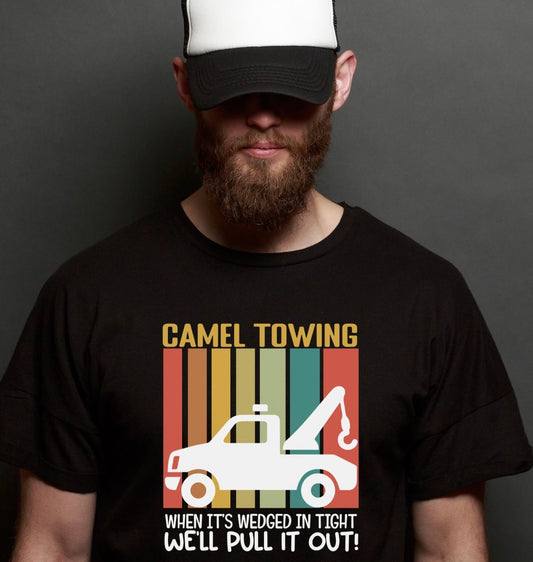 "Camel Towing" Men's T-Shirt - Weave Got Gifts - Unique Gifts You Won’t Find Anywhere Else!