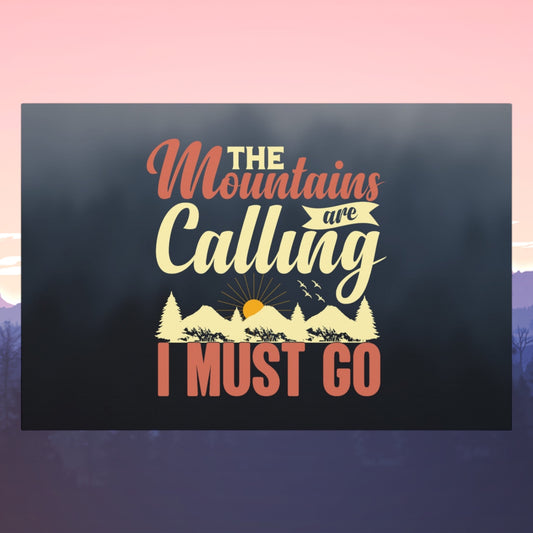 "The Mountains Are Calling" Wall Art - Weave Got Gifts - Unique Gifts You Won’t Find Anywhere Else!