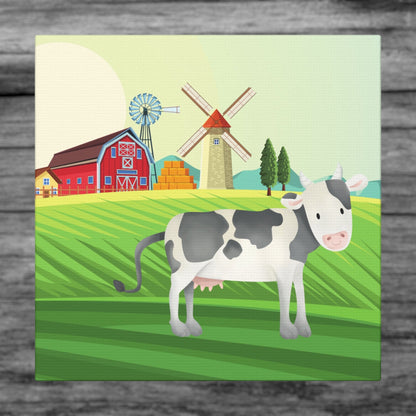 "Cow On A Farm" Kids Wall Art - Weave Got Gifts - Unique Gifts You Won’t Find Anywhere Else!