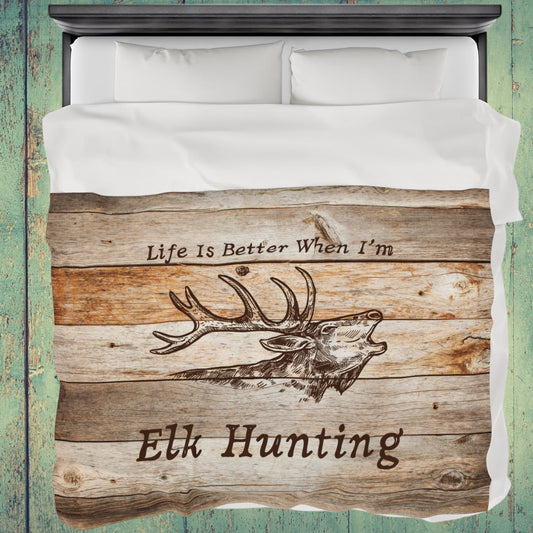 "Life Is Better When I'm Elk Hunting" Blanket - Weave Got Gifts - Unique Gifts You Won’t Find Anywhere Else!