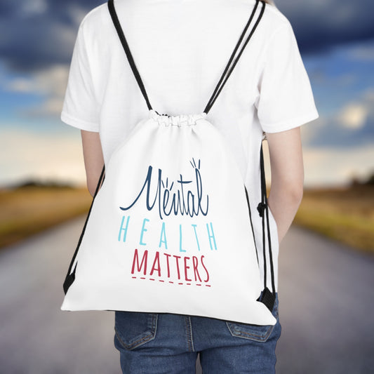 "Mental Health Matters" Drawstring Bag - Weave Got Gifts - Unique Gifts You Won’t Find Anywhere Else!