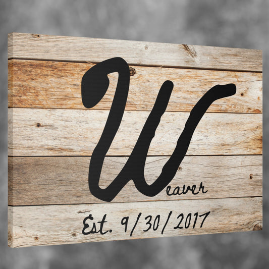 "Rustic Farmhouse Last Name" Custom Wall Art - Weave Got Gifts - Unique Gifts You Won’t Find Anywhere Else!