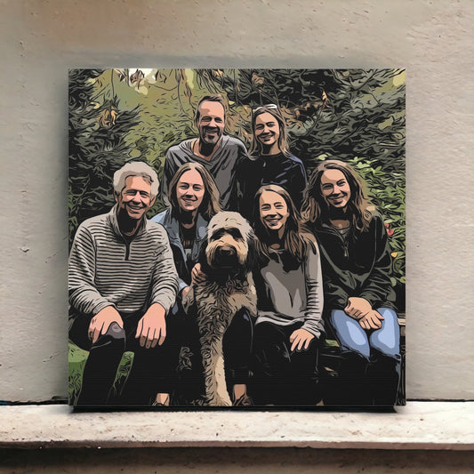 "Family Portrait" Custom Wall Art - Weave Got Gifts - Unique Gifts You Won’t Find Anywhere Else!