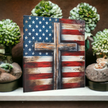 "Faith & Freedom" Wall Art - Weave Got Gifts - Unique Gifts You Won’t Find Anywhere Else!