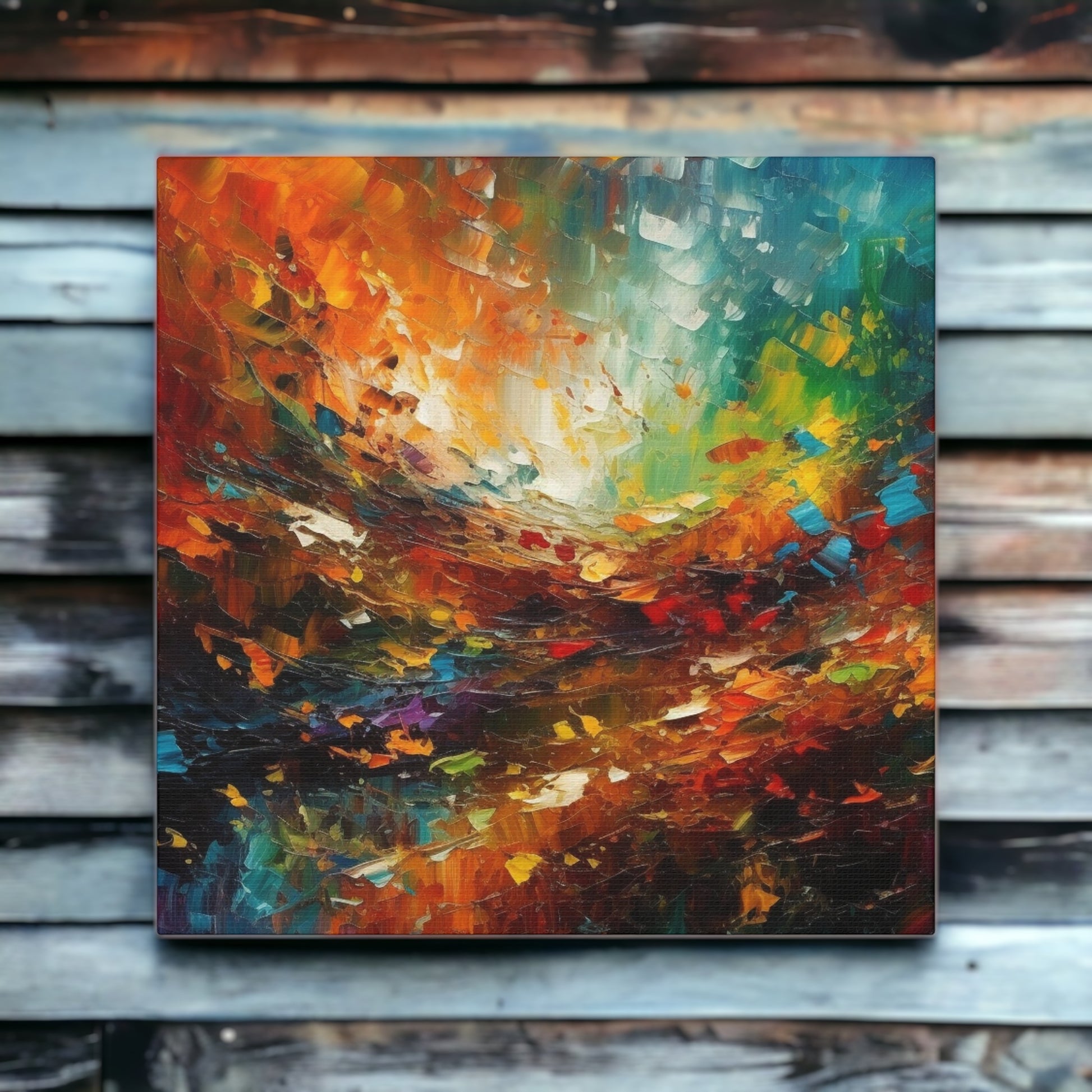 "Colorful Abstract Painting" Wall Art - Weave Got Gifts - Unique Gifts You Won’t Find Anywhere Else!