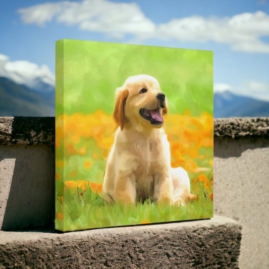 "Dog Painting Photo" Custom Wall Art - Weave Got Gifts - Unique Gifts You Won’t Find Anywhere Else!