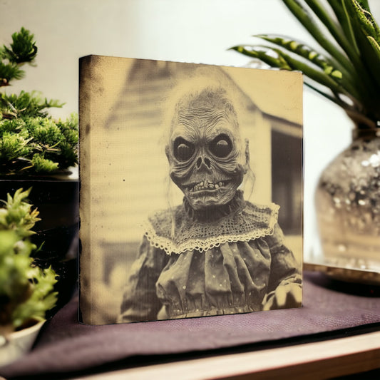 Creepy Vintage Style Alien" Wall Art - Weave Got Gifts - Unique Gifts You Won’t Find Anywhere Else!