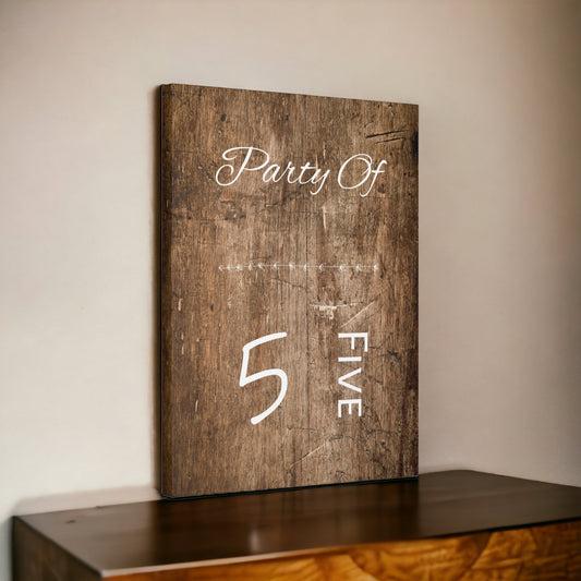 "Party Of 5" Wall Art - Weave Got Gifts - Unique Gifts You Won’t Find Anywhere Else!