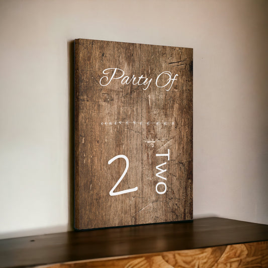 "Party Of 2" Wall Art - Weave Got Gifts - Unique Gifts You Won’t Find Anywhere Else!