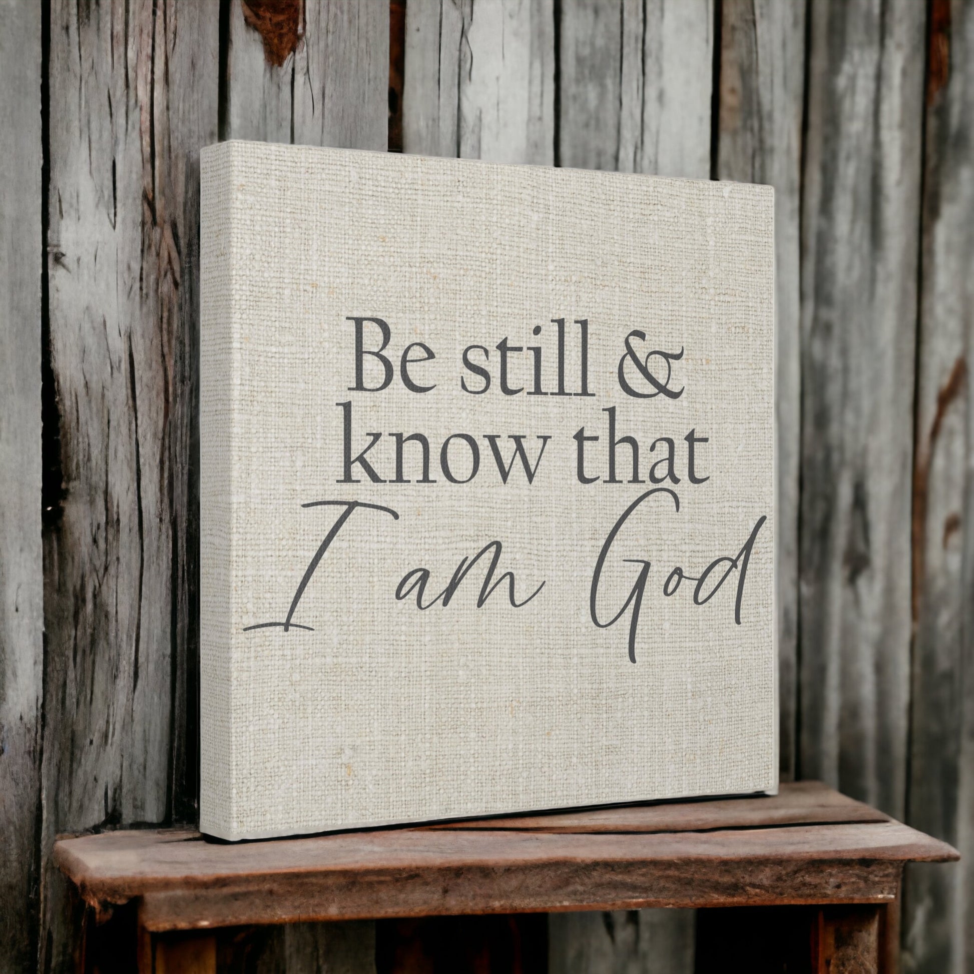 "Be Still & Know That I Am God" Wall Art - Weave Got Gifts - Unique Gifts You Won’t Find Anywhere Else!