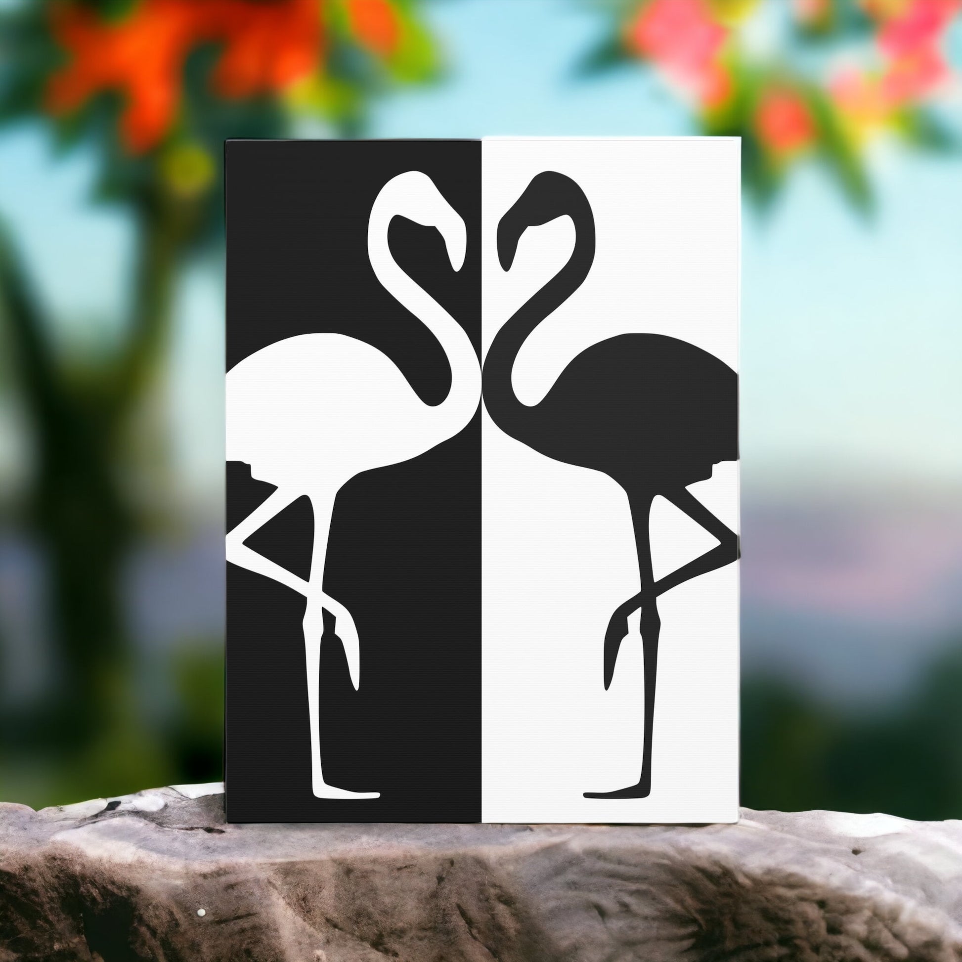 "Flamingo Face-Off" Wall Art - Weave Got Gifts - Unique Gifts You Won’t Find Anywhere Else!