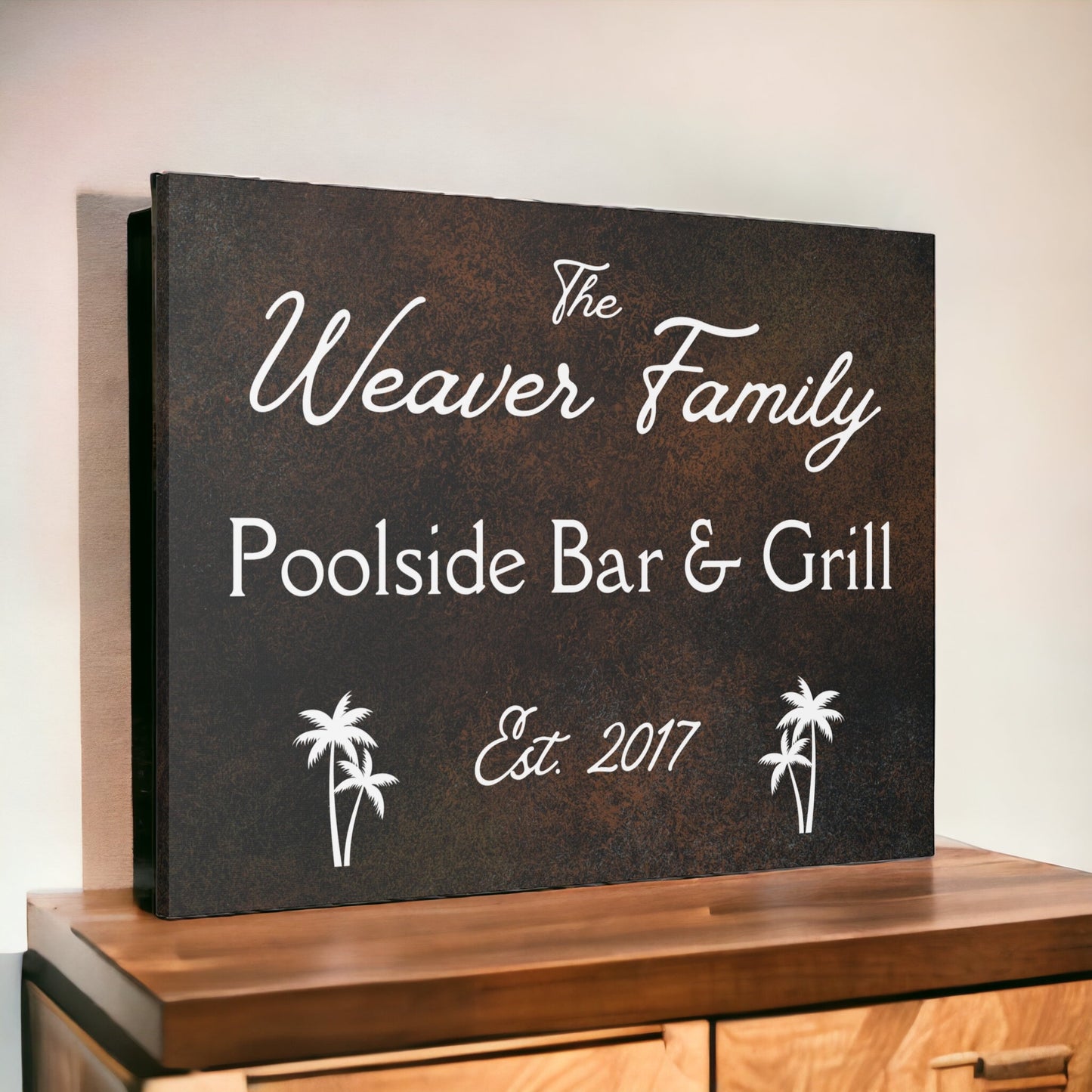 Custom "Poolside Bar & Grill" Wall Art - Weave Got Gifts - Unique Gifts You Won’t Find Anywhere Else!