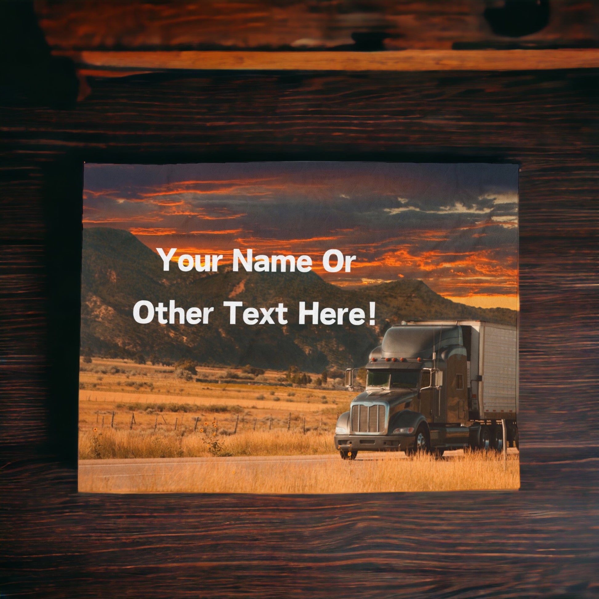 "Truck Driver" Custom Blanket - Weave Got Gifts - Unique Gifts You Won’t Find Anywhere Else!