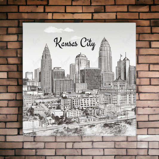 "Kansas City Skyline" Wall Art - Weave Got Gifts - Unique Gifts You Won’t Find Anywhere Else!