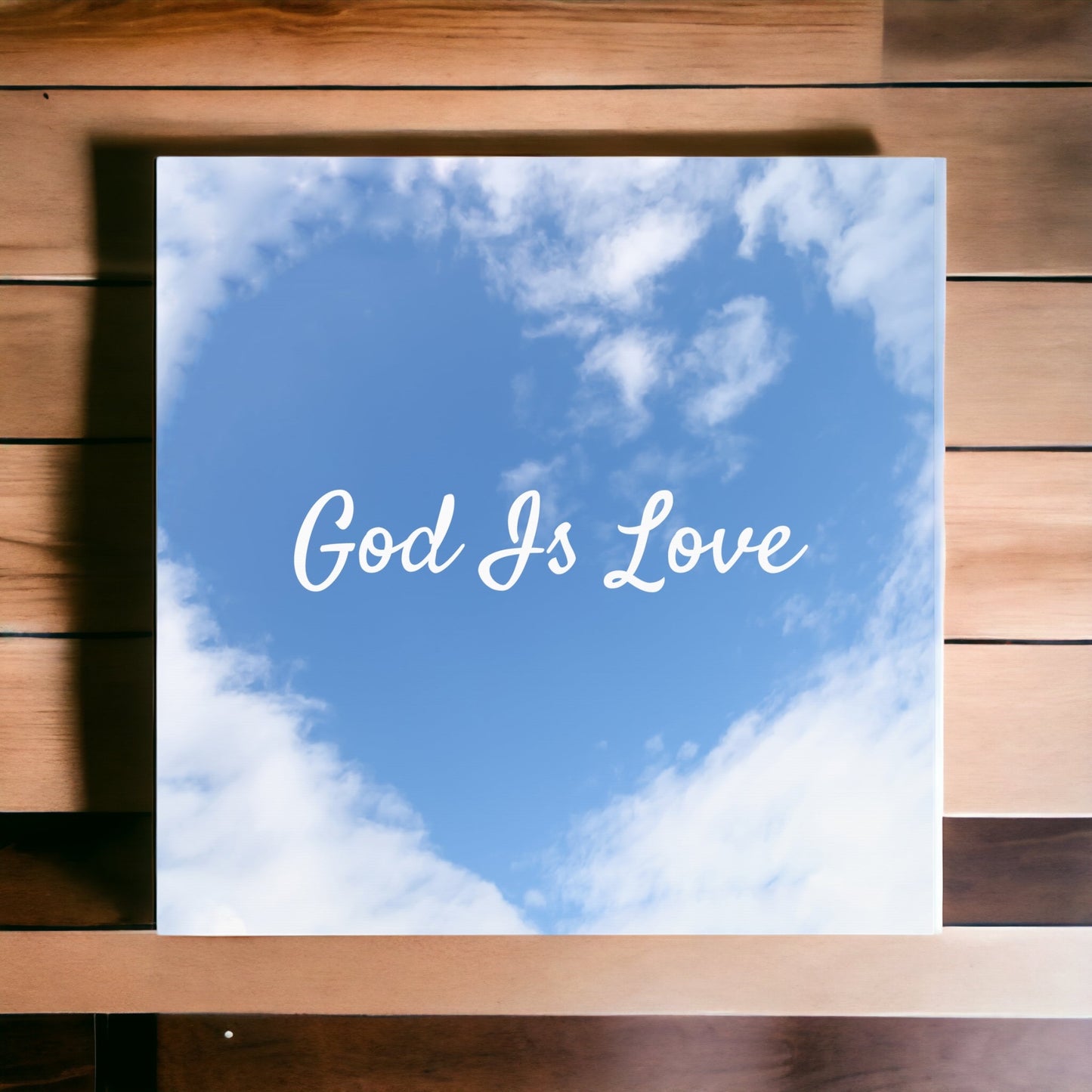 God Is Love Wall Art – Christian Canvas Print for Home & Church

