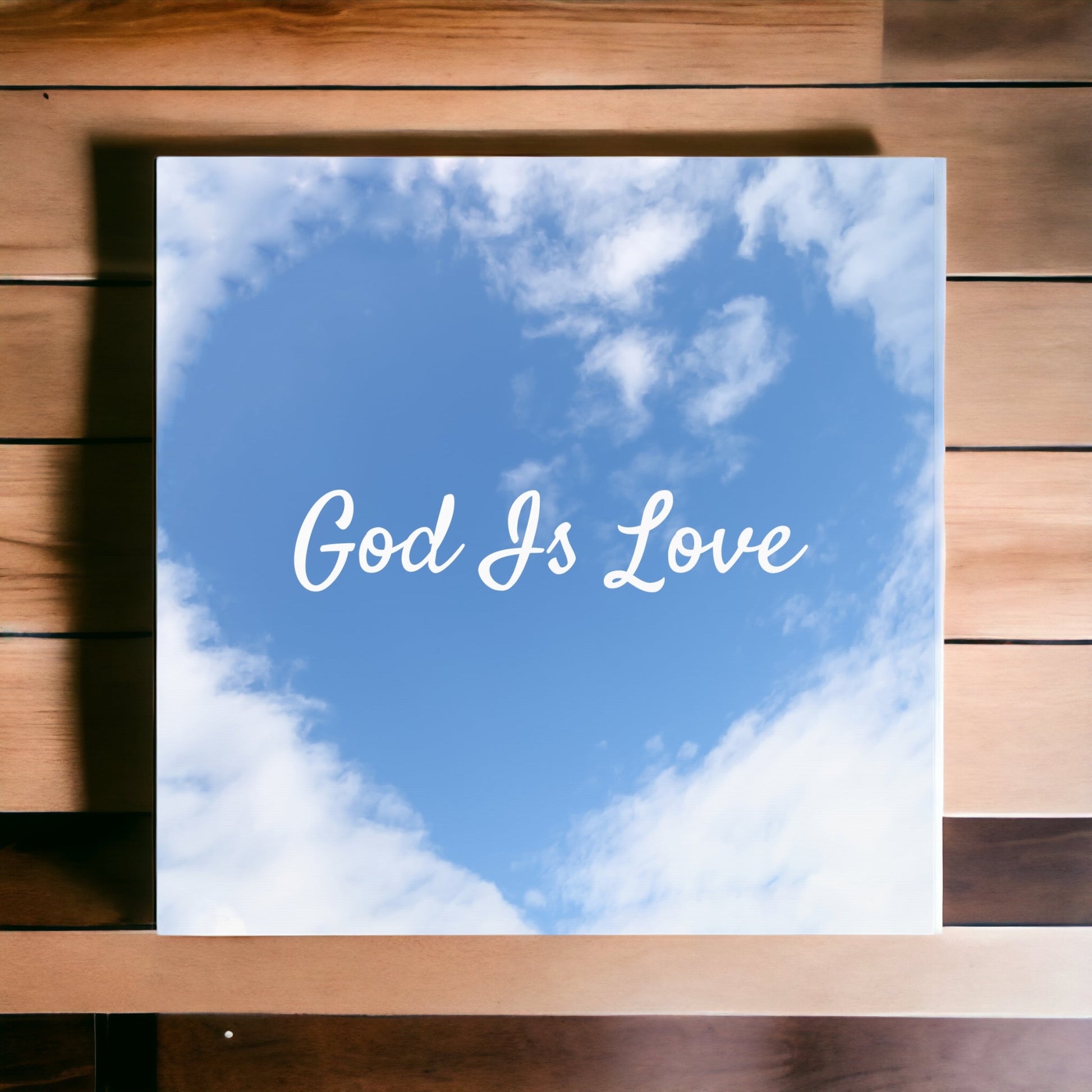 God Is Love Wall Art – Christian Canvas Print for Home & Church

