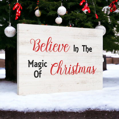 "Believe In The Magic Of Christmas" Wall Art - Weave Got Gifts - Unique Gifts You Won’t Find Anywhere Else!