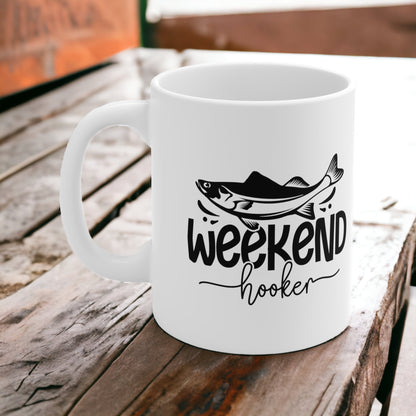 "Weekend Hooker" Fishing Coffee Mug - Weave Got Gifts - Unique Gifts You Won’t Find Anywhere Else!