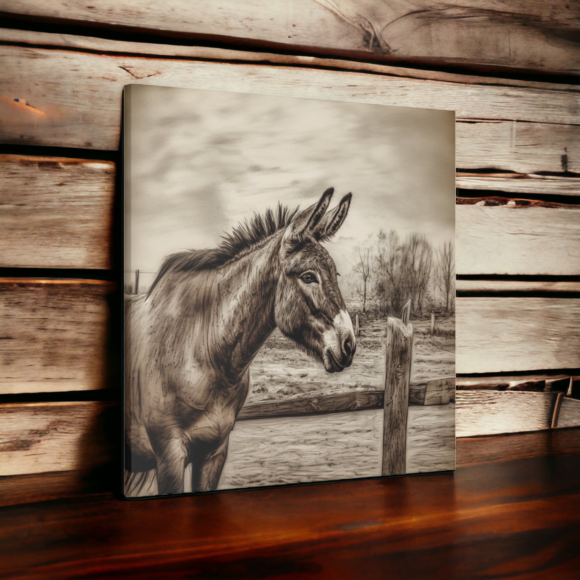 "Rustic Donkey" Wall Art - Weave Got Gifts - Unique Gifts You Won’t Find Anywhere Else!