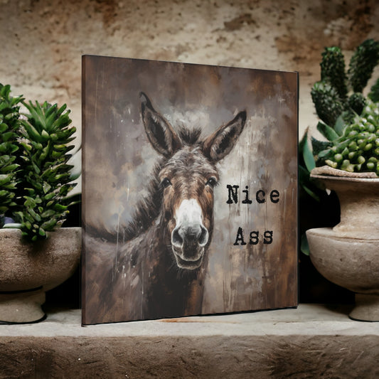 "Nice Ass Donkey" Wall Art - Weave Got Gifts - Unique Gifts You Won’t Find Anywhere Else!