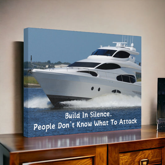 "Build In Silence" Wall Art - Weave Got Gifts - Unique Gifts You Won’t Find Anywhere Else!