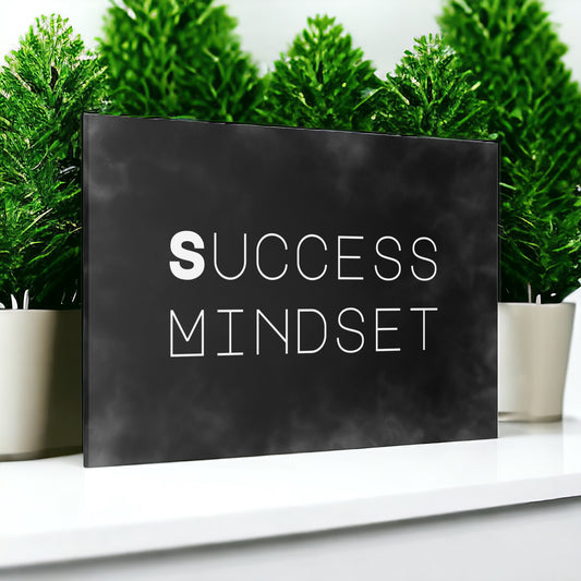 Success Mindset Canvas Print | Bold Motivational Wall Art