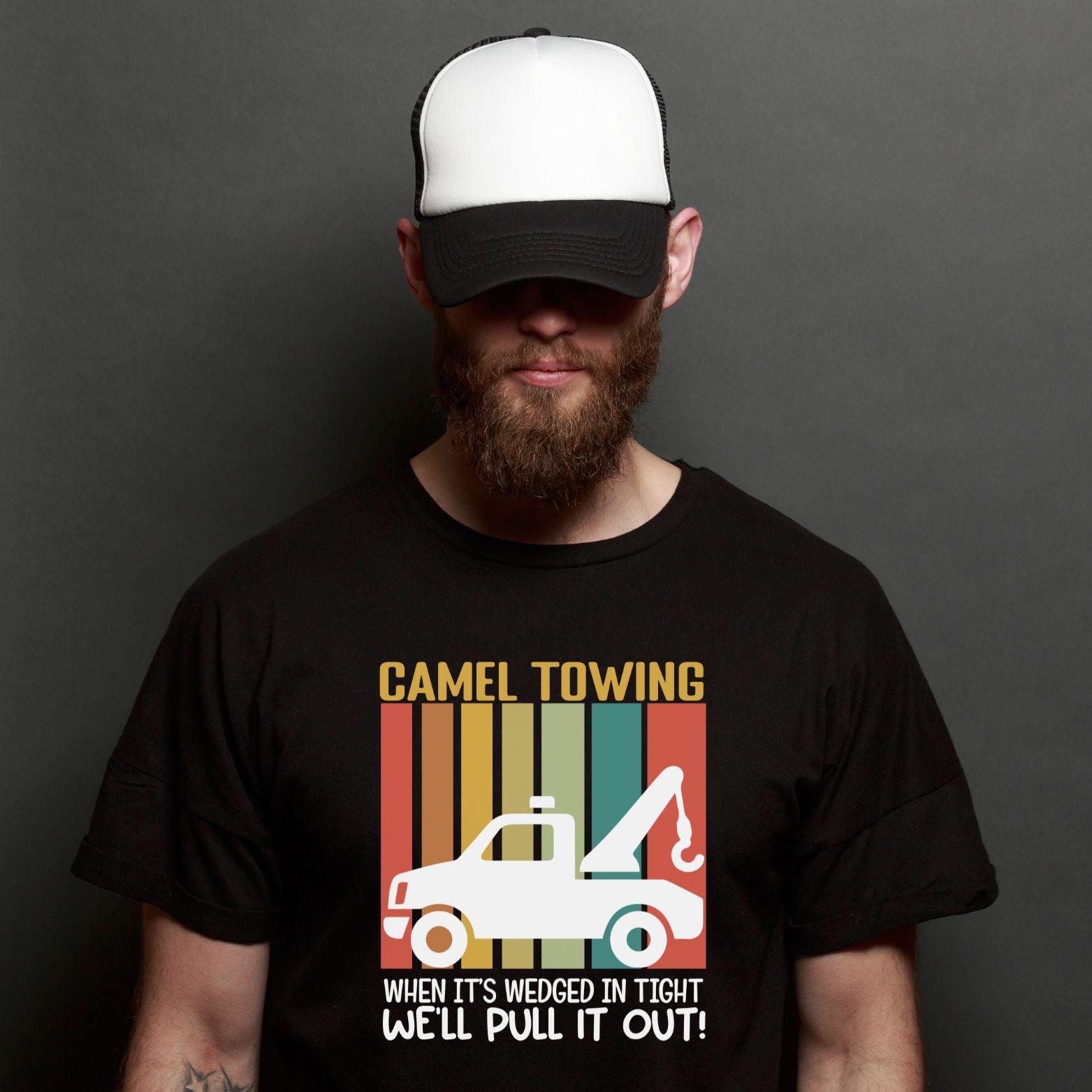"Camel Towing" Men's T-Shirt - Weave Got Gifts - Unique Gifts You Won’t Find Anywhere Else!