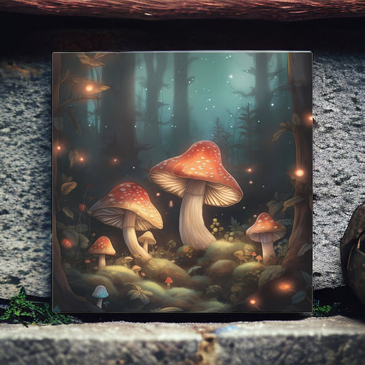 "Enchanted Glowing Mushrooms" Wall Art - Weave Got Gifts - Unique Gifts You Won’t Find Anywhere Else!