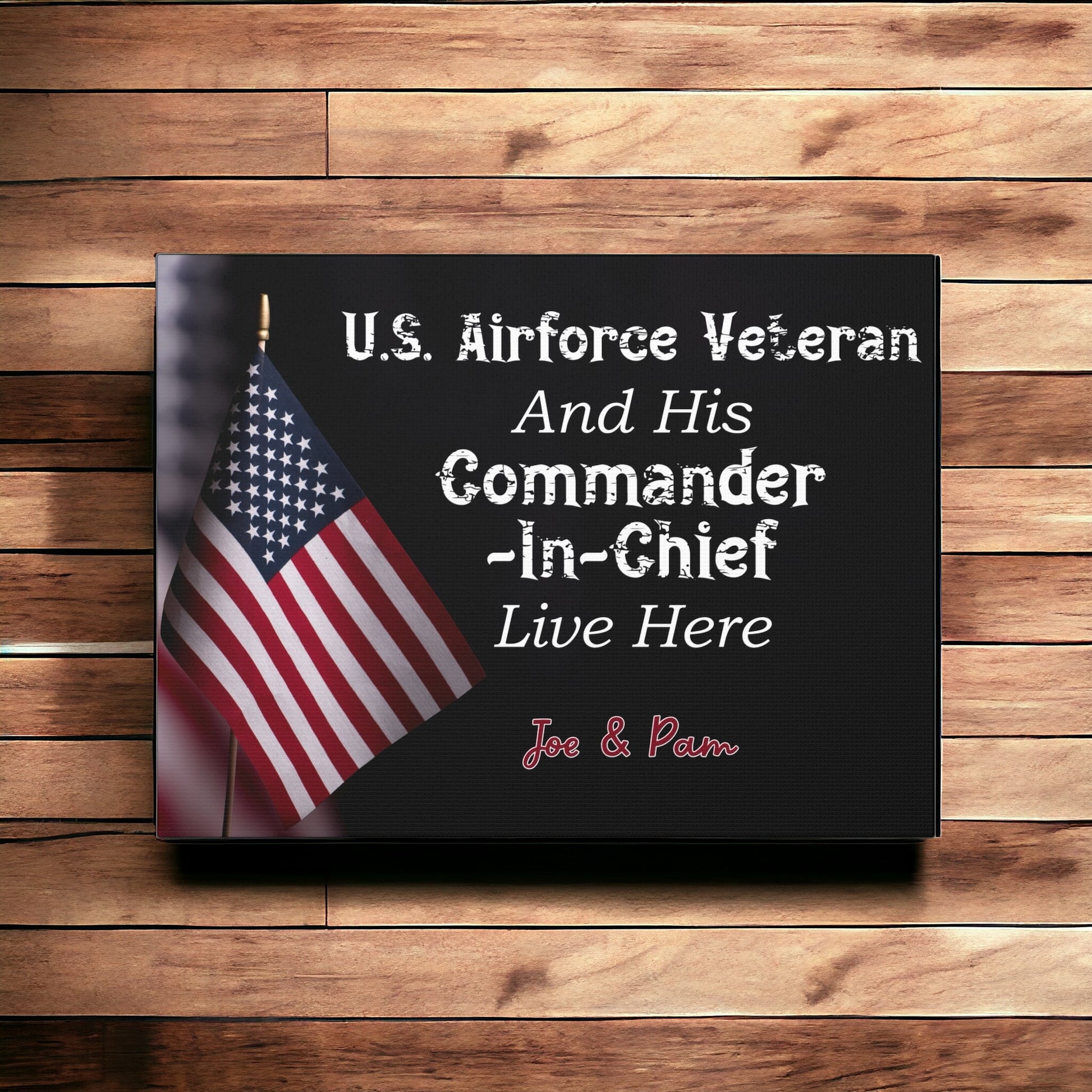 Custom "Us Airforce Veteran" Wall Art - Weave Got Gifts - Unique Gifts You Won’t Find Anywhere Else!