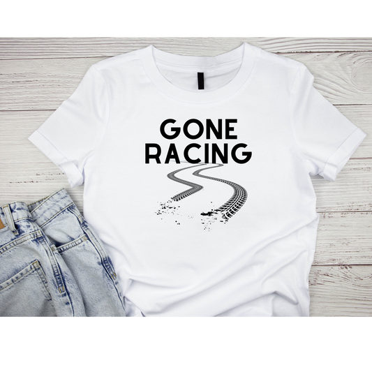 "Gone Racing" T-Shirt - Weave Got Gifts - Unique Gifts You Won’t Find Anywhere Else!