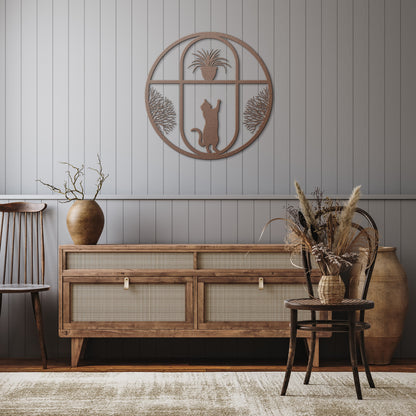 "Cat Window" Wall Art - Weave Got Gifts - Unique Gifts You Won’t Find Anywhere Else!