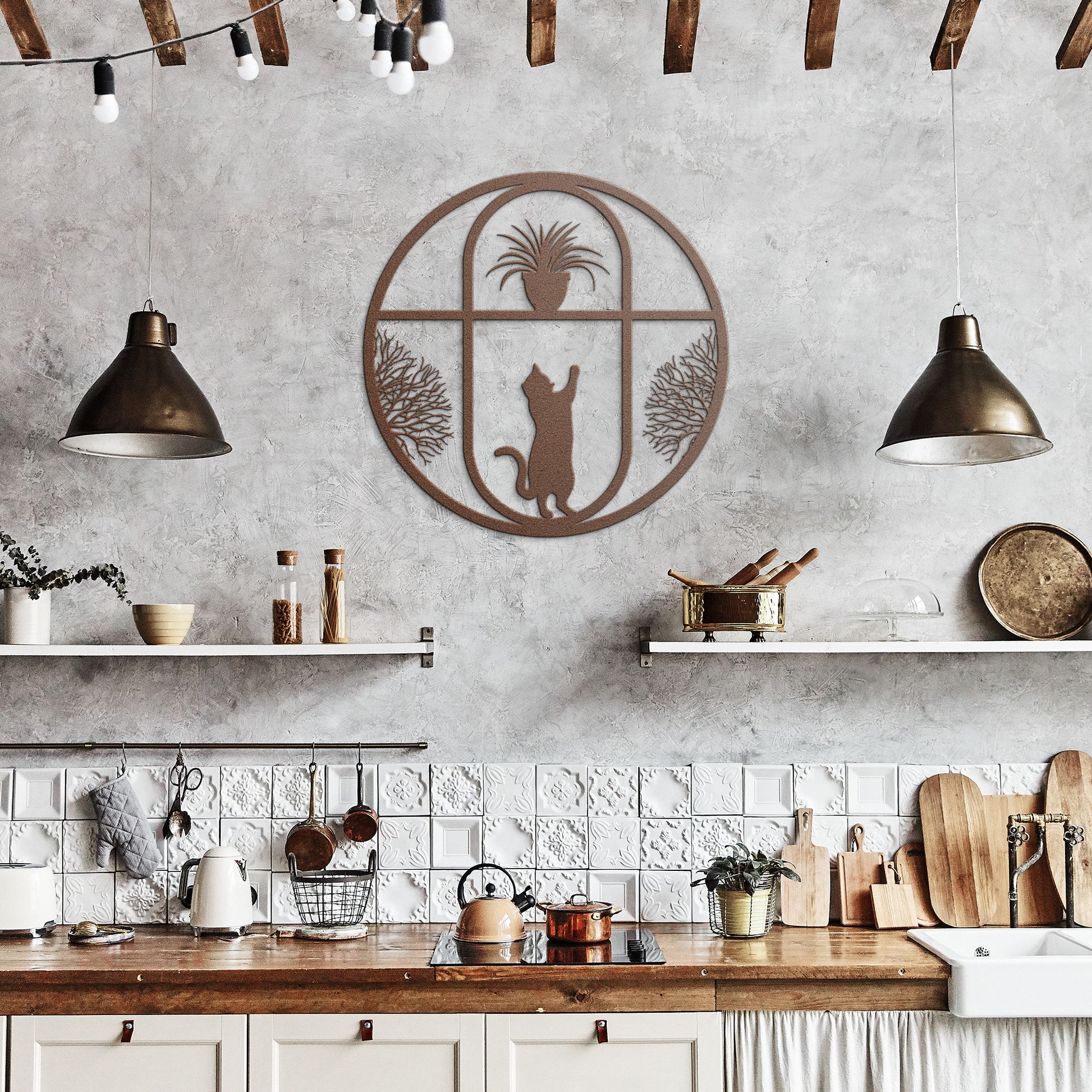 "Cat Window" Wall Art - Weave Got Gifts - Unique Gifts You Won’t Find Anywhere Else!