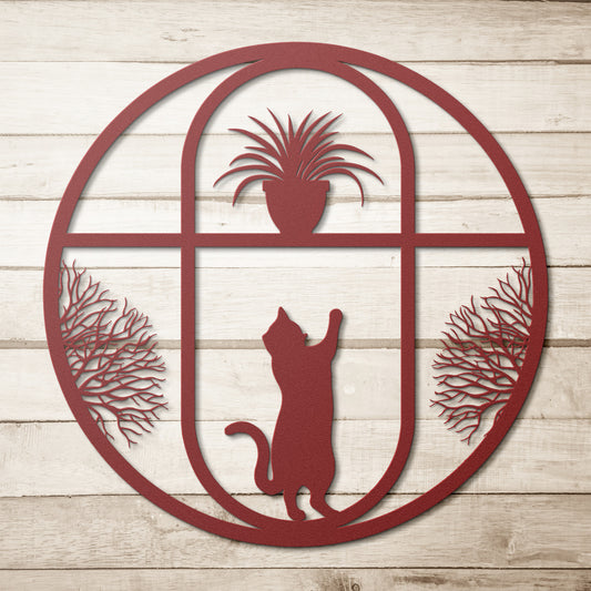 "Cat Window" Wall Art - Weave Got Gifts - Unique Gifts You Won’t Find Anywhere Else!