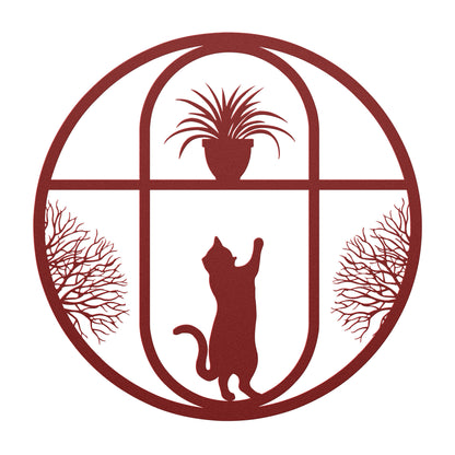 "Cat Window" Wall Art - Weave Got Gifts - Unique Gifts You Won’t Find Anywhere Else!
